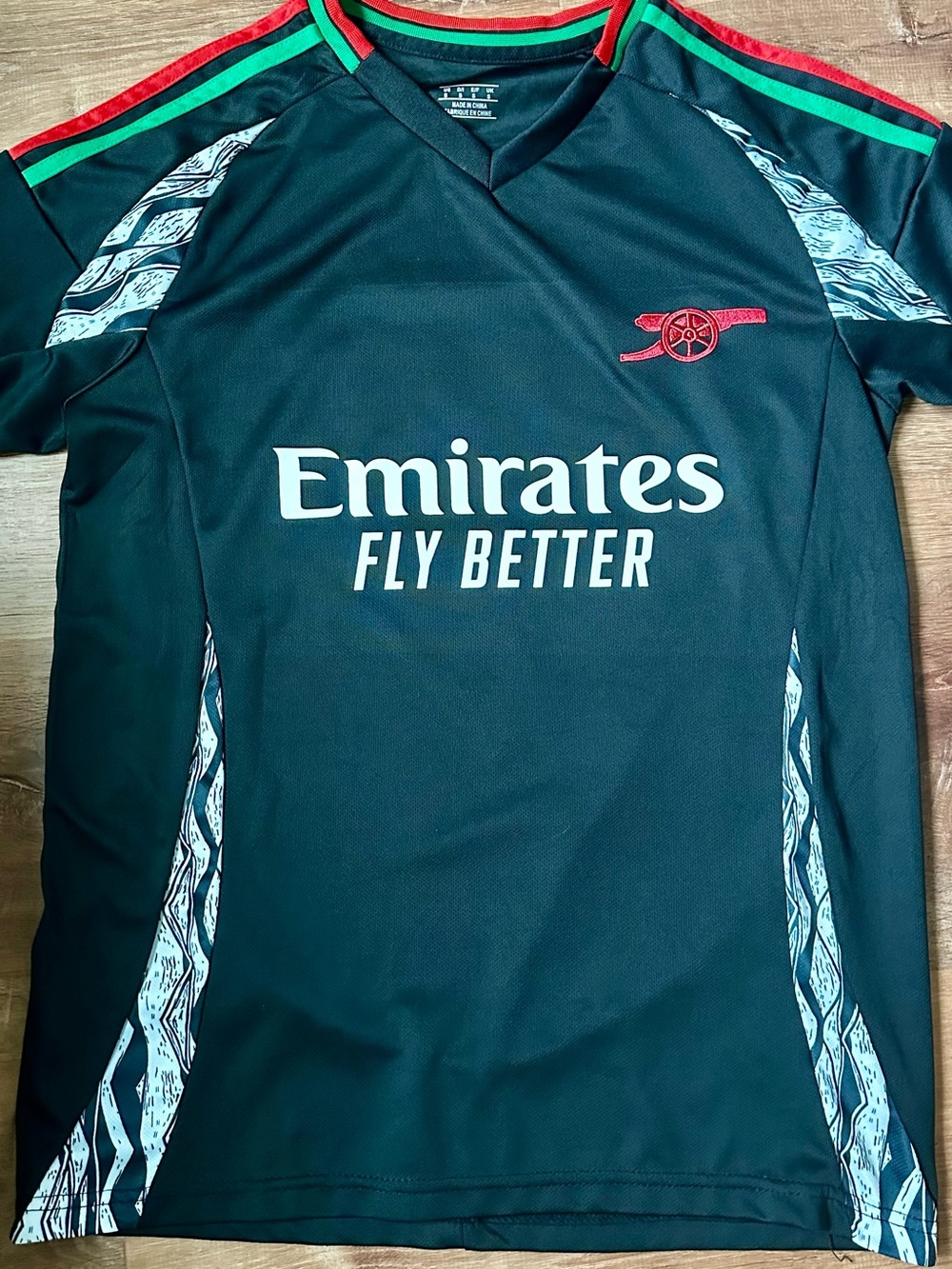 Arsenal Saka #7 Men's (s) Black Football Jersey